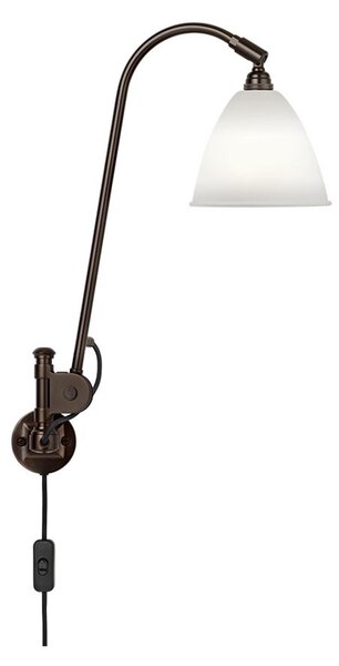 Lampă de perete GUBI, Negru, Camera de zi, Metal