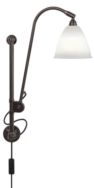 Aplică Bestlite BL5, Ø 16 cm, negru/porțelan - GUBI