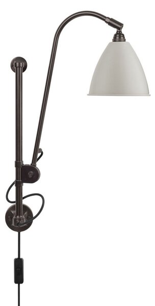 Aplică Bestlite BL5, Ø 16 cm, negru/alamă/alb - GUBI