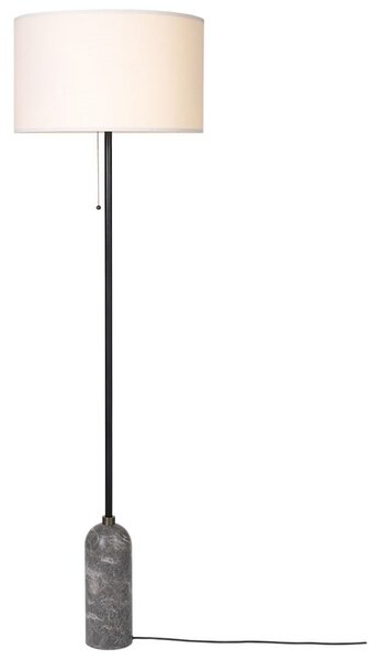 Lampadar GUBI, reglabil, Gri, Camera de zi, Marmură