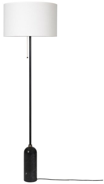 Lampadar GUBI, reglabil, Alb, Camera de zi, Marmură