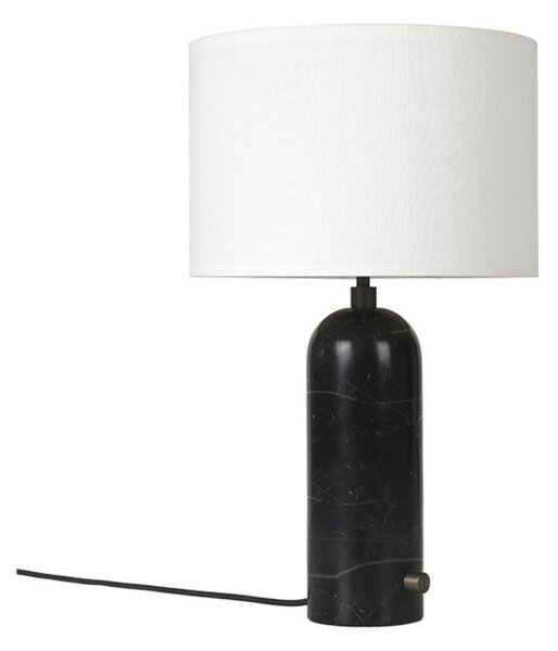 Lampă de masă GUBI, reglabil, Negru, Camera de zi, Marmură