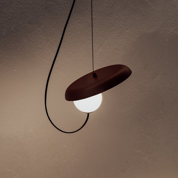 Milan Iluminación Lampă suspendată din sârmă Ø 24 cm antracit, reglabil, Negru, Camera de zi / sufragerie, Metal, Design