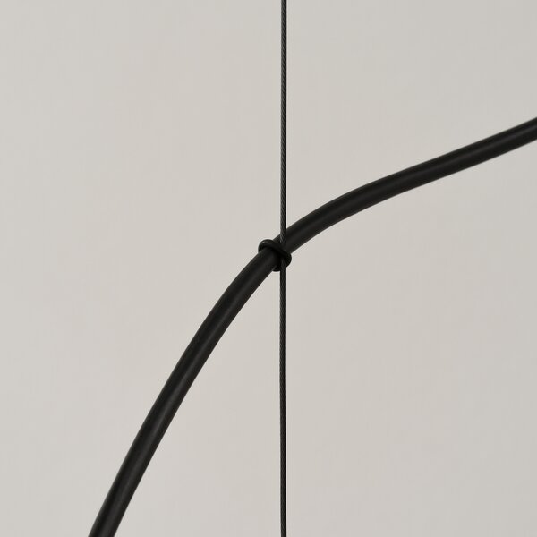 Milan Iluminación Suspensie din sârmă Ø 24 cm cupru metalic, reglabil, Cupru, Camera de zi / sufragerie, Metal, Design