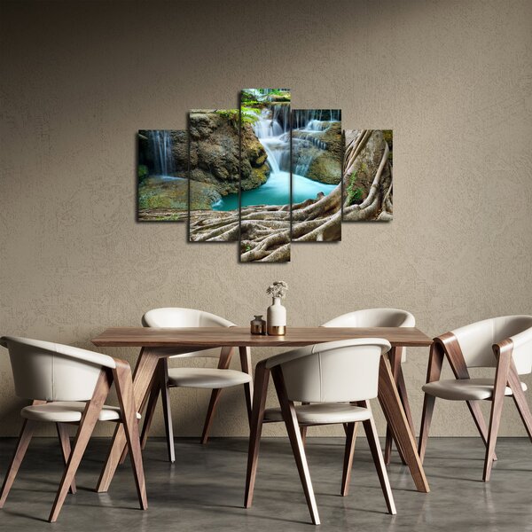 Tablou - Râu cu cascade (150x105 cm)