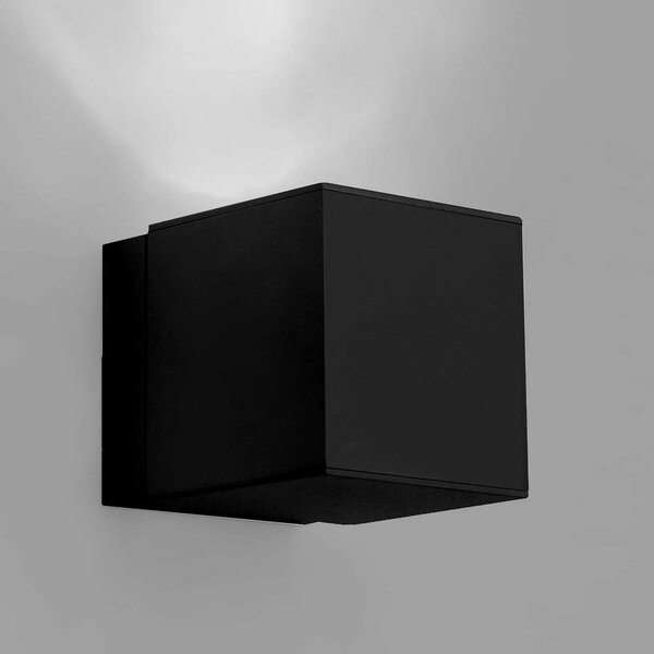 Milan Iluminación Dau Spot aplică de perete up/down negru, reglabil, Negru, Camera de zi / sufragerie, Metal, Design, Perete unghiular