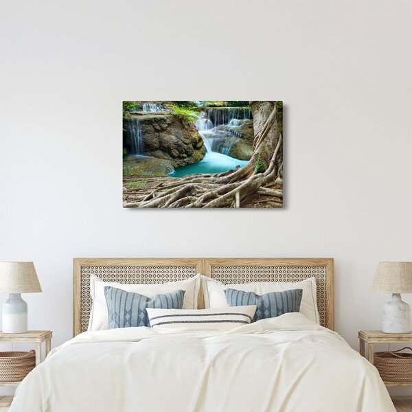 Tablou - Râu cu cascade (90x60 cm)