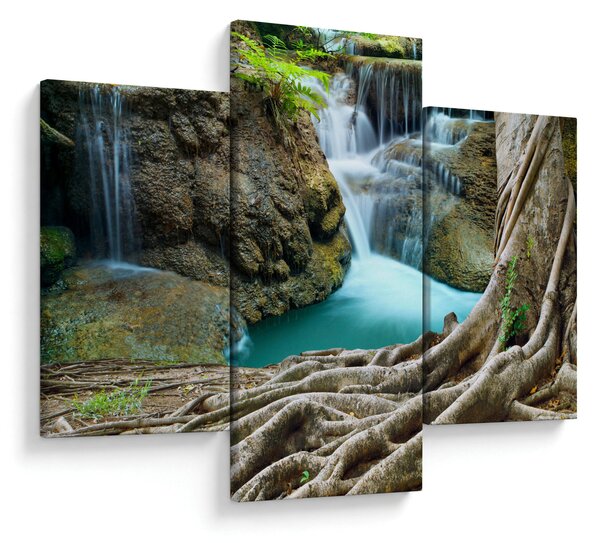 Tablou - Râu cu cascade (90x60 cm)