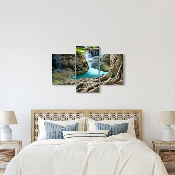Tablou - Râu cu cascade (90x60 cm)