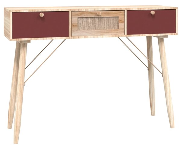 Masă consolă cu sertare, 105x30x75 cm, lemn prelucrat