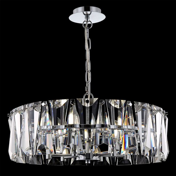 Maytoni Lampă suspendată Puntes Ø 51,7 cm, reglabil, Metalic, Camera de zi / sufragerie, Metal, Modern