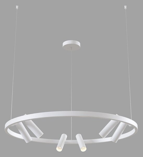 Maytoni Satellite lampă susp. LED 3.300 K alb, Alb, Camera de zi / sufragerie, Metal, Modern