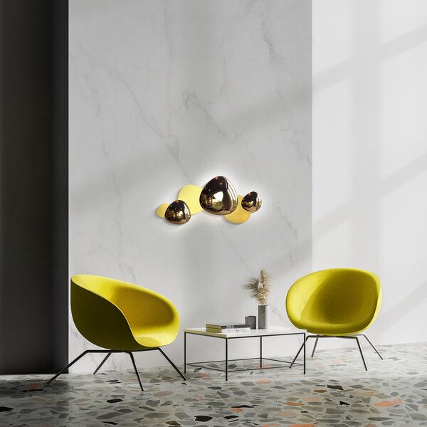 Maytoni Jack-stone aplică perete LED, 79cm, auriu, Auriu / Alamă, Camera de zi / sufragerie, Metal, Modern