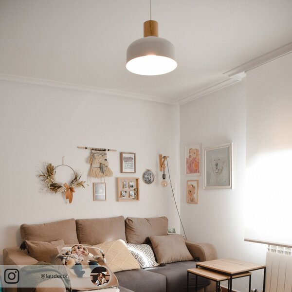 Lustră Pendul Lindby, Carlise, reglabil, Alb, Camera de zi, Metal, Scandinavă