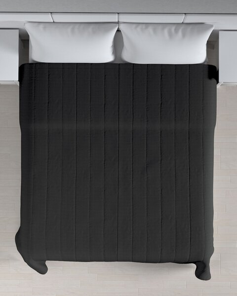 Cuvertura matlasata cu model culoare negru