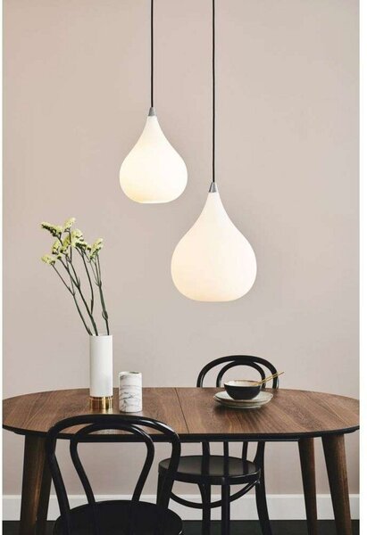 Lustră Pendul Halo Design, Alb, Camera de zi, Sticlă