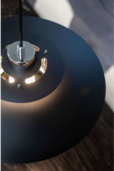 Lustră Pendul Halo Design, Negru, Camera de zi, Metal