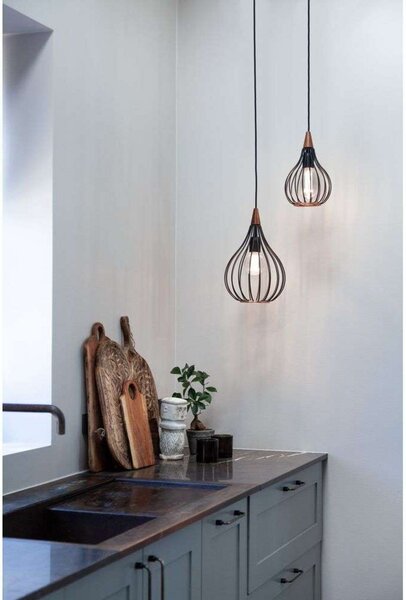 Lustră Pendul Halo Design, Negru, Camera de zi, Metal