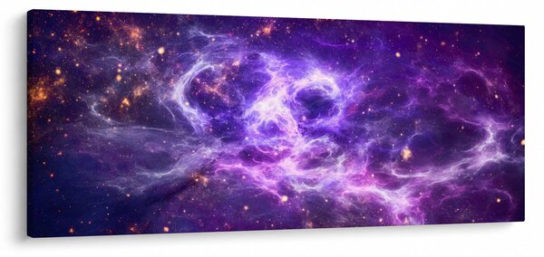 Tablou - Universul violet (120x50 cm)
