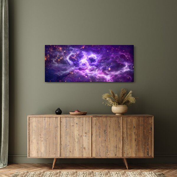 Tablou - Universul violet (120x50 cm)