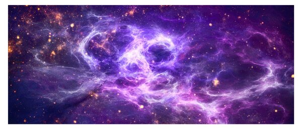 Tablou - Universul violet (120x50 cm)