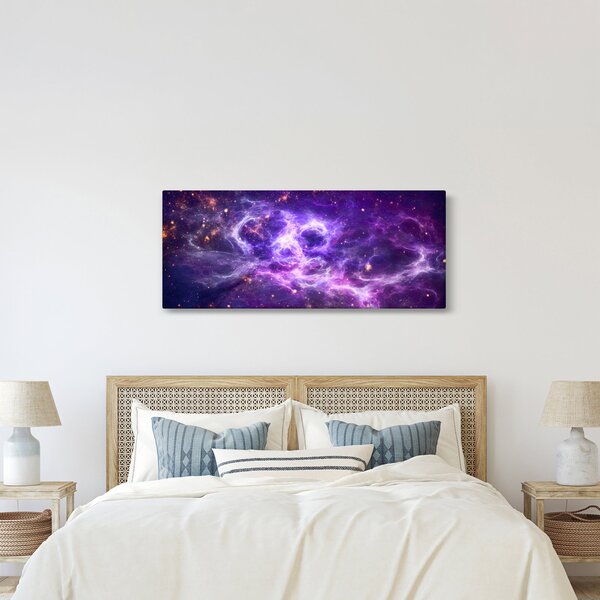 Tablou - Universul violet (120x50 cm)