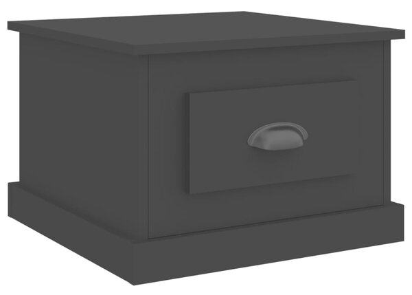 Măsuță de cafea, negru, 50x50x35 cm, lemn compozit