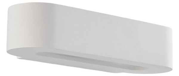 Lampă de perete Lindby, Fioni, reglabil, Alb, Camera de zi, Tencuială / Argilă, Modern