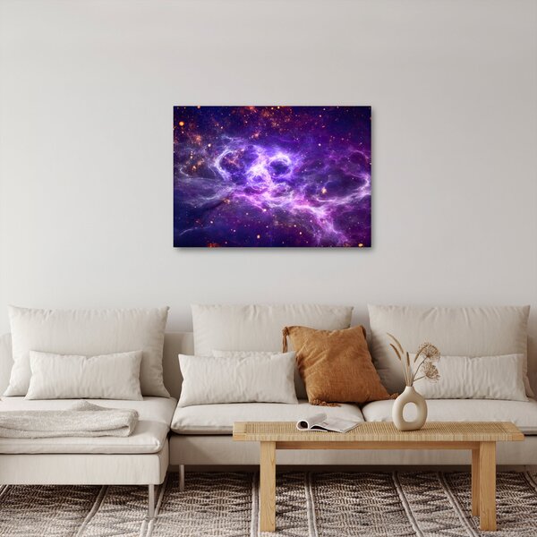 Tablou - Universul violet (70x50 cm)