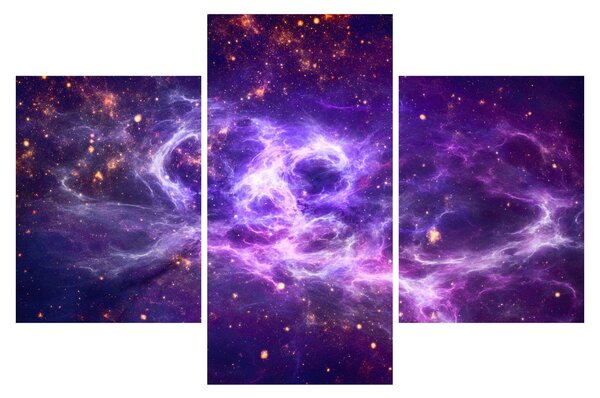 Tablou - Universul violet (90x60 cm)