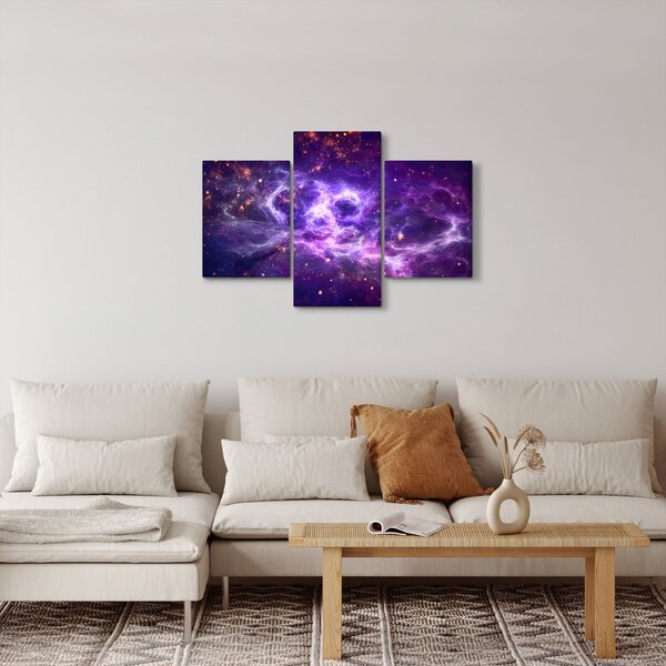 Tablou - Universul violet (90x60 cm)