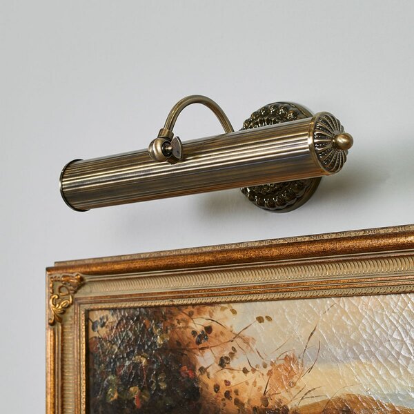 Lampă de perete Lindby, Joely, reglabil, Bronz / Alamă Veche, Camera de zi, Metal, Antichitate