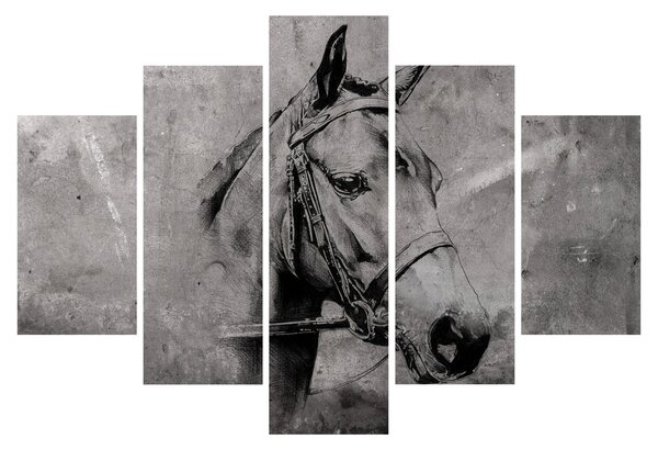 Tablou - Portret de cal (150x105 cm)