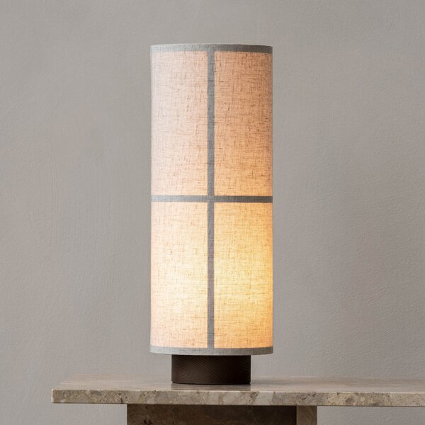 Audo Copenhagen Hashira lampă de masă cu dimmer, natur, reglabil, Bej, Camera de zi / sufragerie, Țesătură / Textil, Design