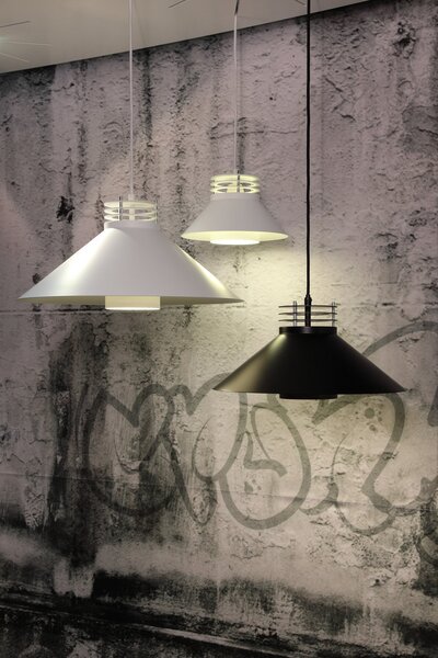 Lustră Pendul CPH Lighting, Negru, Camera de zi, Aluminiu
