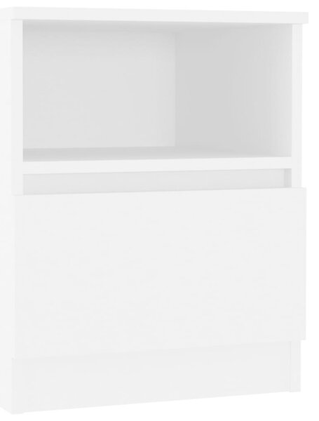 Noptieră, alb, 40x40x50 cm, PAL