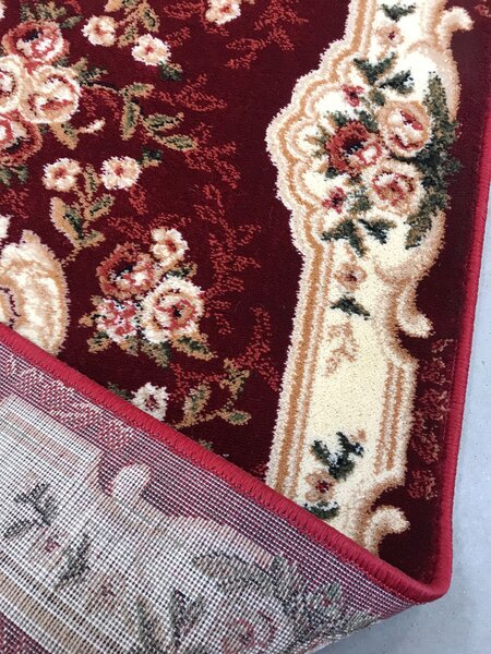 Traversa, Model Clasic 570 210, Festonata, Latime 80 cm, Crem Rosu 80 x 200