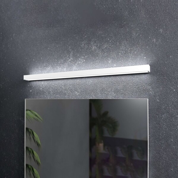 MCJ Aplică Mera LED, lățime 120 cm, alb, 4.000K, Alb, Hol, Metal, Modern