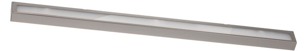 MCJ Aplică Mera LED, lățime 120 cm, aluminiu, 3.000K, Metalic, Hol, Metal, Modern