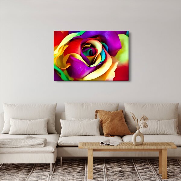 Tablou - Trandafir colorat (90x60 cm)