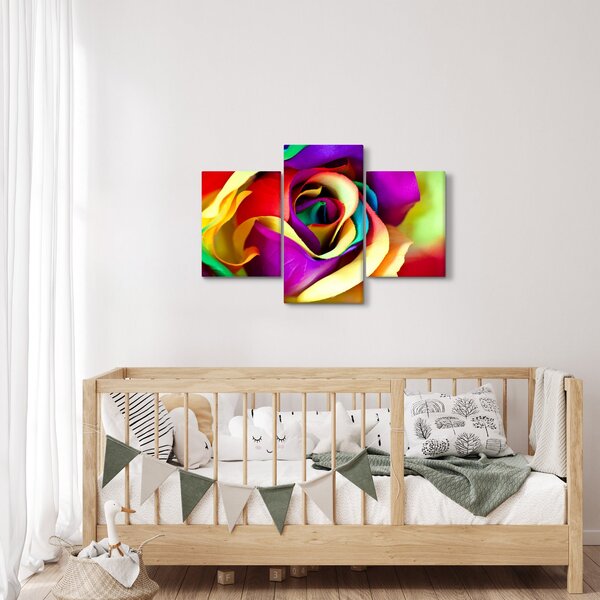 Tablou - Trandafir colorat (90x60 cm)