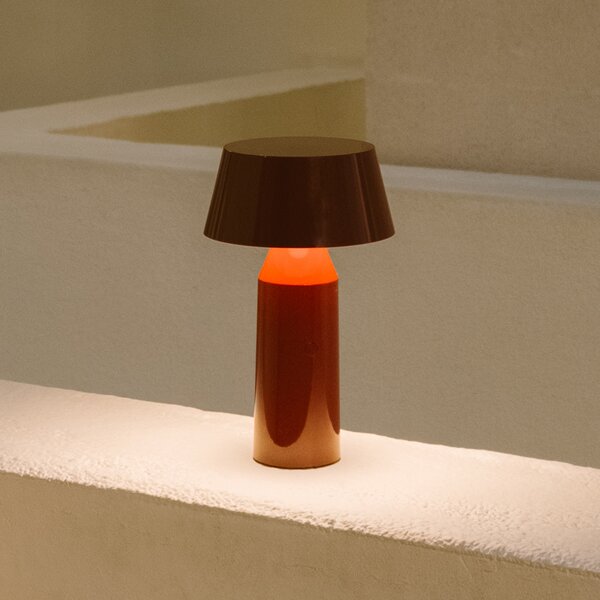 MARSET Bicoca lampă masă LED acum. bordo, reglabil, Roșu, Camera de zi / sufragerie, Plastic, Design