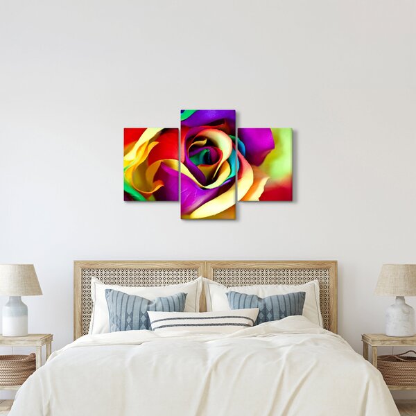 Tablou - Trandafir colorat (90x60 cm)