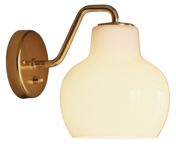Lampă de perete Louis Poulsen, VL Ring Crown, Auriu / Alamă, Camera de zi, Sticlă, Design