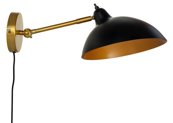 Lampă de perete Dyberg Larsen, Futura, reglabil, Bronz / Alamă Veche, Camera de zi, Metal, Scandinavă