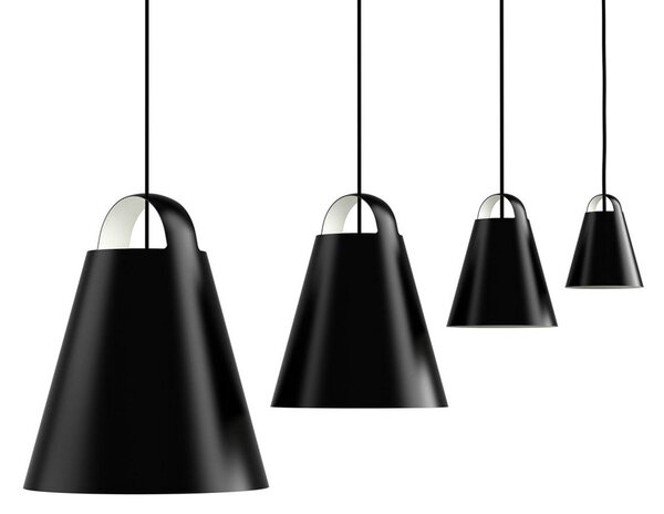 Lustră Pendul Louis Poulsen, Above, reglabil, Negru, Camera de zi, Metal, Design