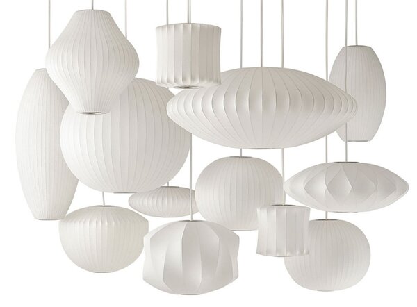 HAY Nelson Pear Bubble Lustră Pendul M Off-White - Herman Miller, Alb, Camera de zi / sufragerie, Plastic