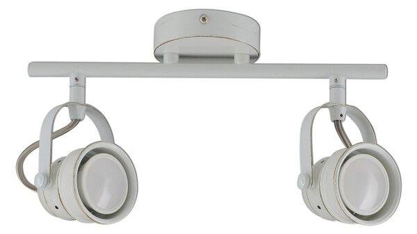 Näve Spot LED tavan Tessa, 2 becuri, alb antic, Alb, Camera de zi / sufragerie, Metal, Modern