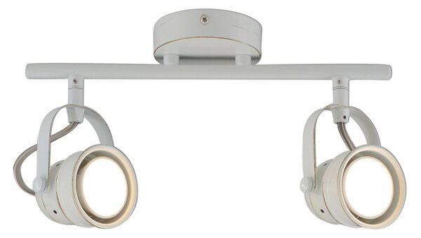 Näve Spot LED tavan Tessa, 2 becuri, alb antic, Alb, Camera de zi / sufragerie, Metal, Modern