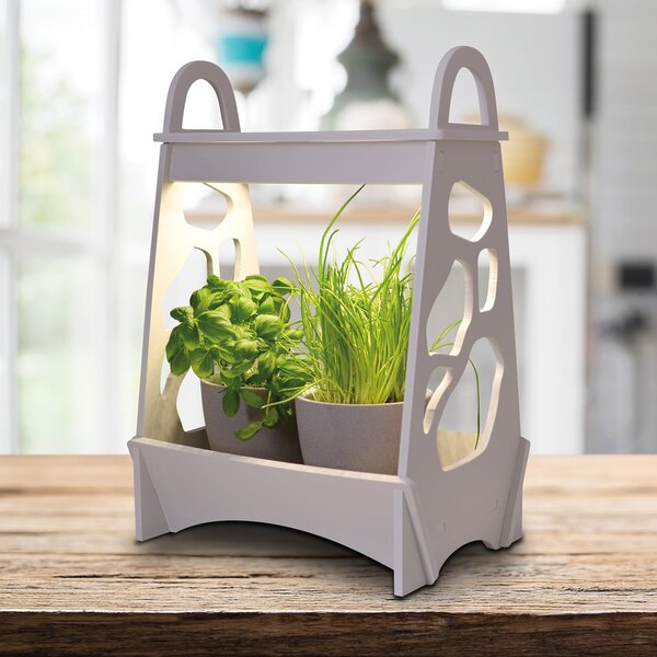 Näve Lampă masă LED Garden, stimulează creșterea, 50cm, Alb, Camera de zi / sufragerie, Plastic, Modern